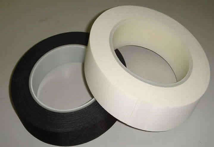 Anti-flame woven fiberglass tape used as binder tape for fire resistant cables.